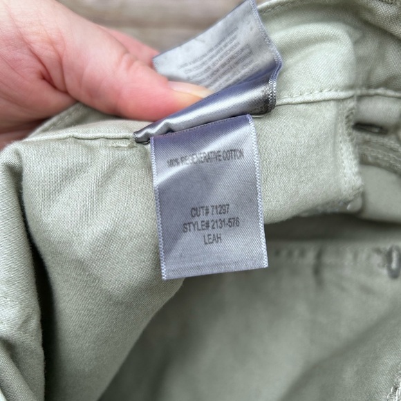 Citizens of Humanity Light Green Leah cargo tapered jeans pants - Picture 4 of 8